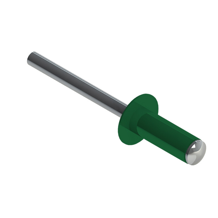 Заклёпка вытяжная Daxmer 4,0х10 RAL 6029 (10х1000шт) ал/ст